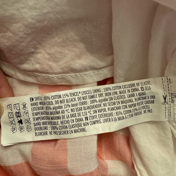 English Factory Gingham Knot Tiered Cotton Blend Midi Dress small - Picture 9 of 9